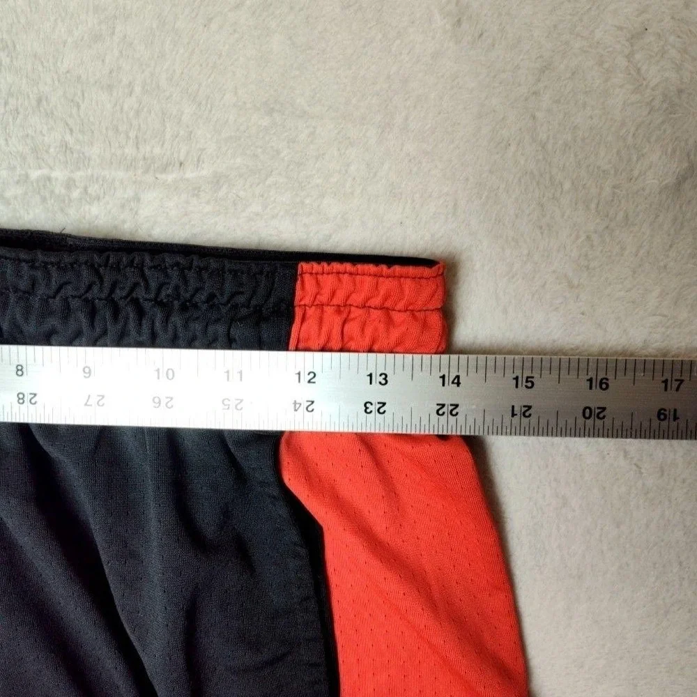 Chicago Bulls Nike Shorts‎ Mens M Black Red NBA Basketball Dri-FIT Mesh Workout